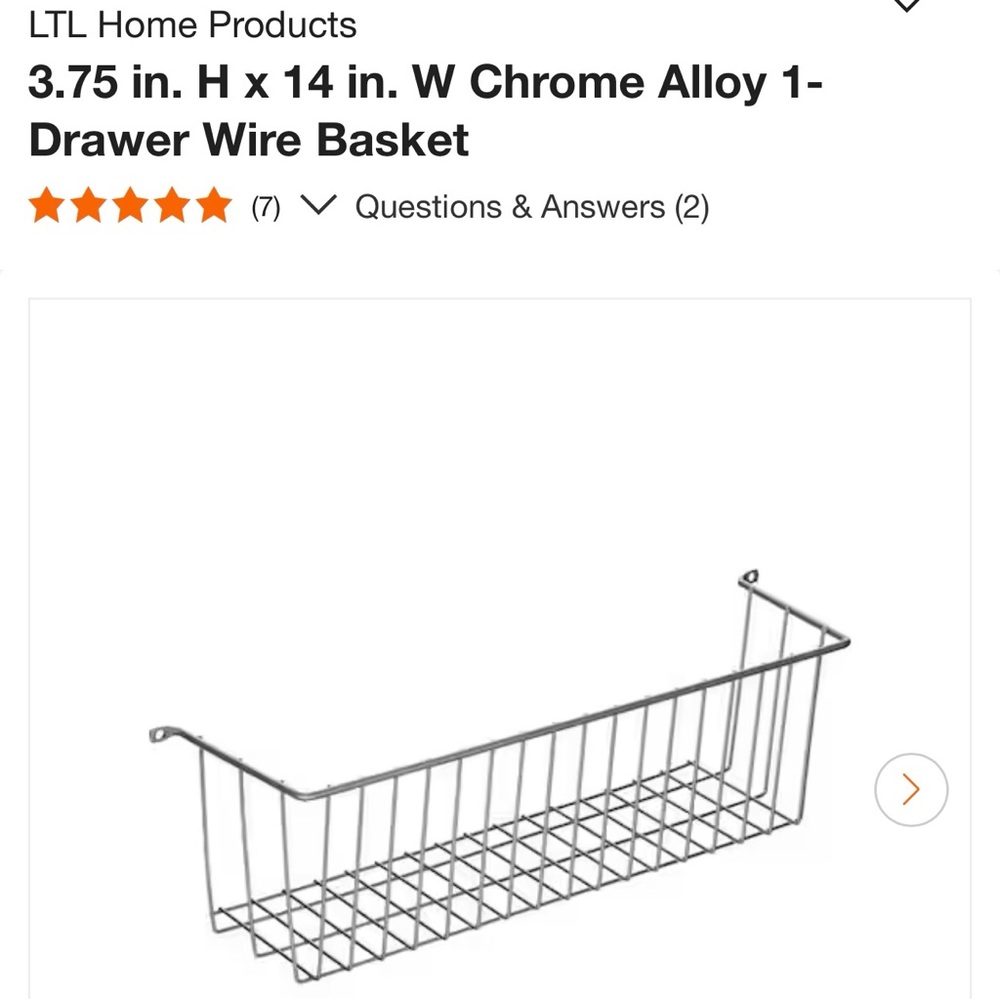 Wire Basket Chrome Hanging Storage Basket SET OF 3 NEW